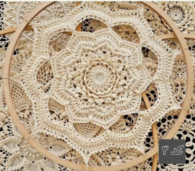حلقه ماندالا قطر ۴۰ الی ۴۵ نخ مرسریزه