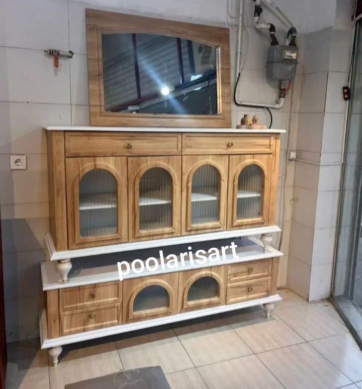 سرویس چوبی کنسول و آینه و میز تی وی مدل همدم