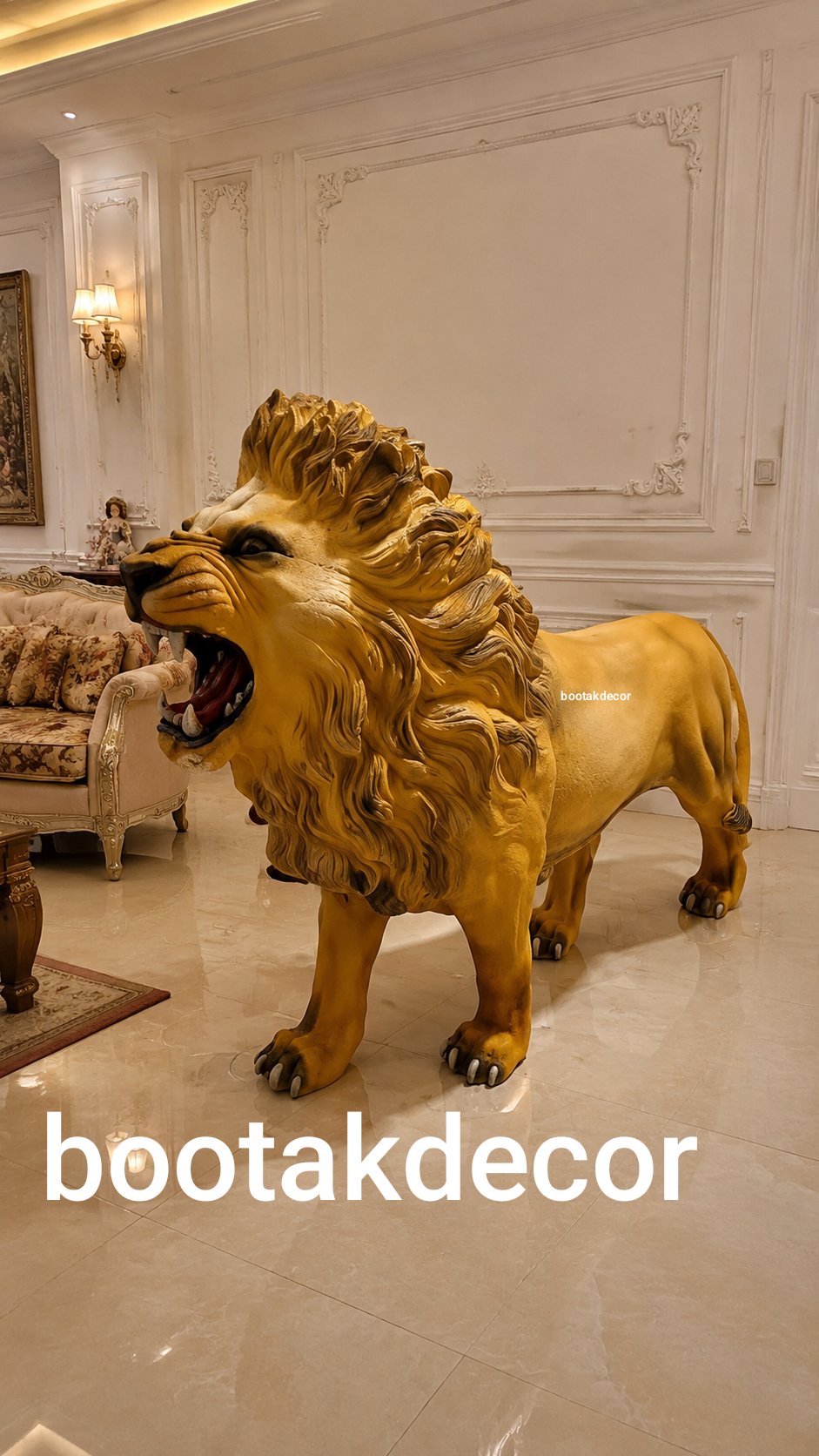 مجسمه شیر غول پیکر