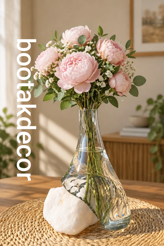 گلدانهای دفرمه سنگی و شیشه