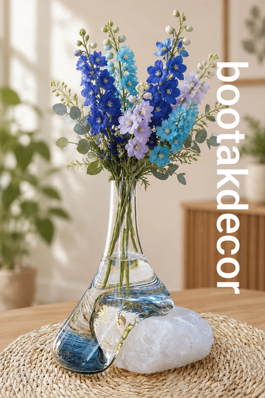 گلدانهای دفرمه سنگی و شیشه
